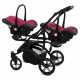 TWINNI Premium 2w1 Czarny Stelaż